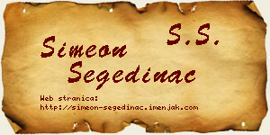 Simeon Segedinac vizit kartica